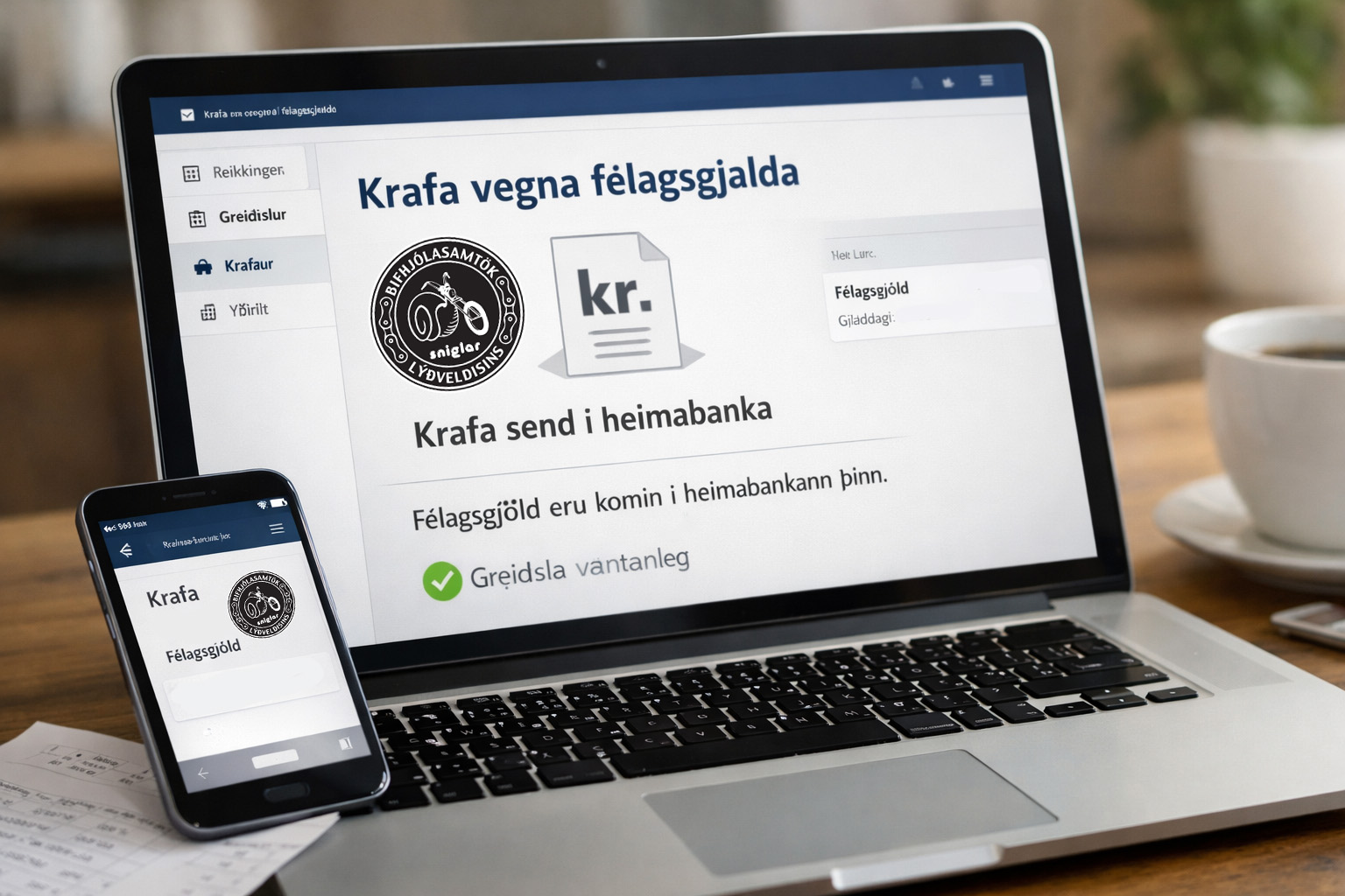 Tilkynning til félagsfólks